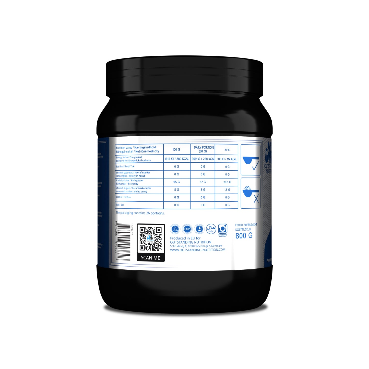 Kulhydrater Dextrin Uden smag