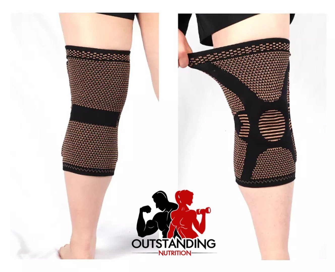 Anti-Slip Silikone Knæstøtte